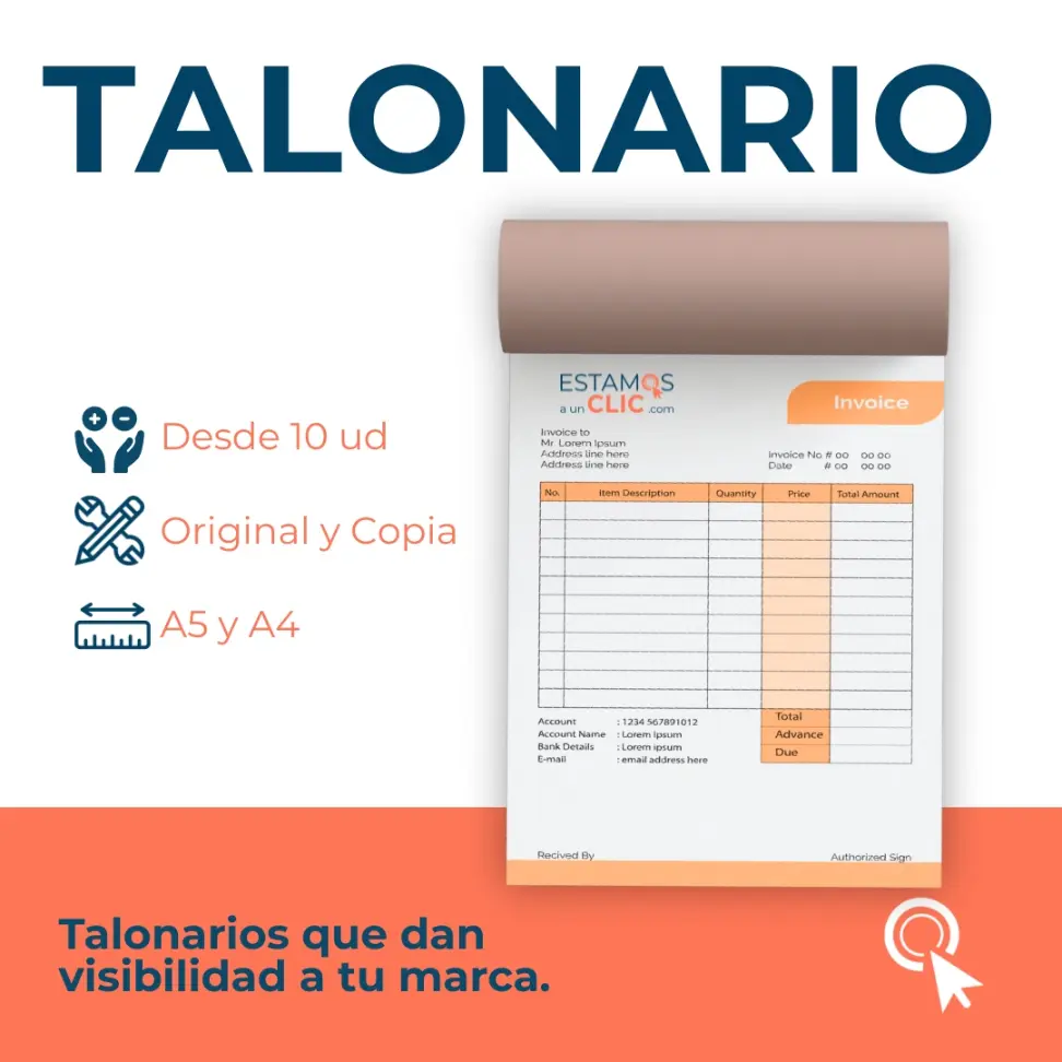 Talonario: Original y Copia