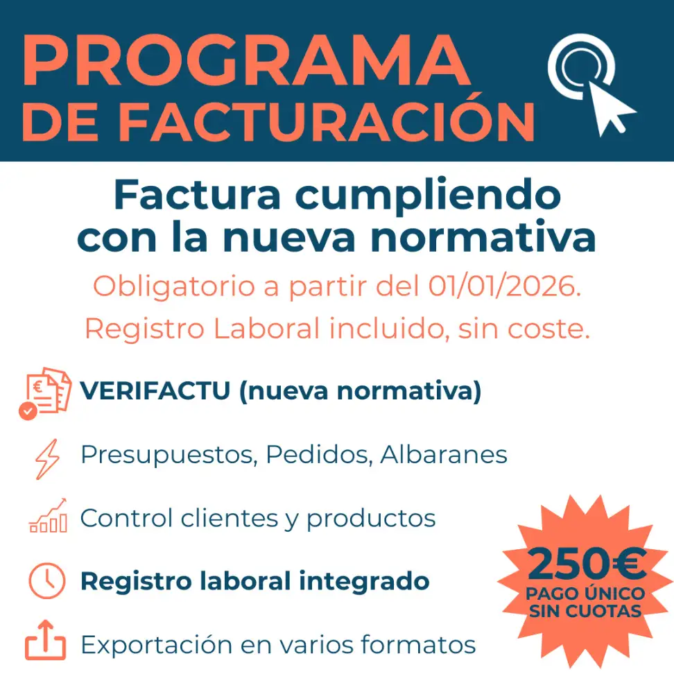 FactuCLIC – Programa de facturación adaptado a Verifactu 2026